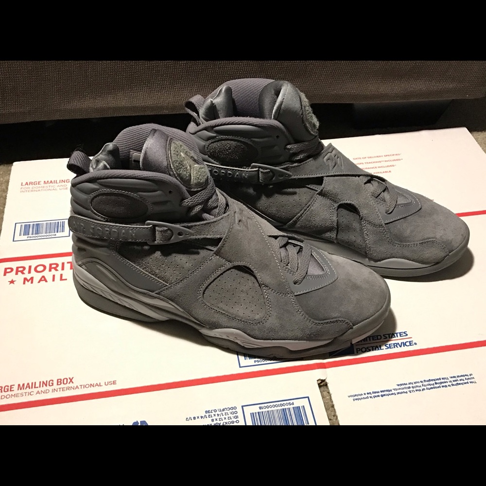 Men's Air Jordan 8 Retro 'Cool Grey' Size 11.5